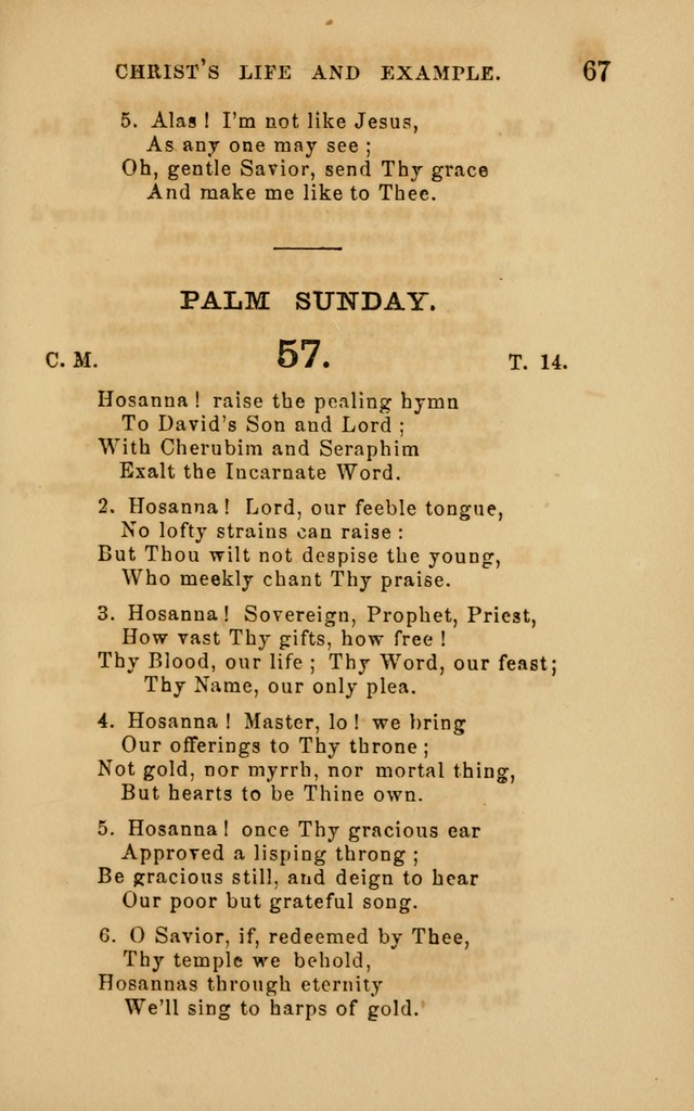 Hymns and Offices of Worship: for use in schools: with an appendix of tunes page 67