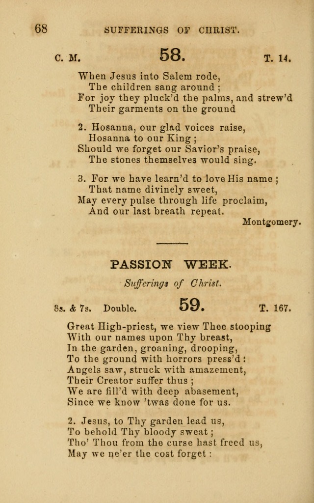 Hymns and Offices of Worship: for use in schools: with an appendix of tunes page 68