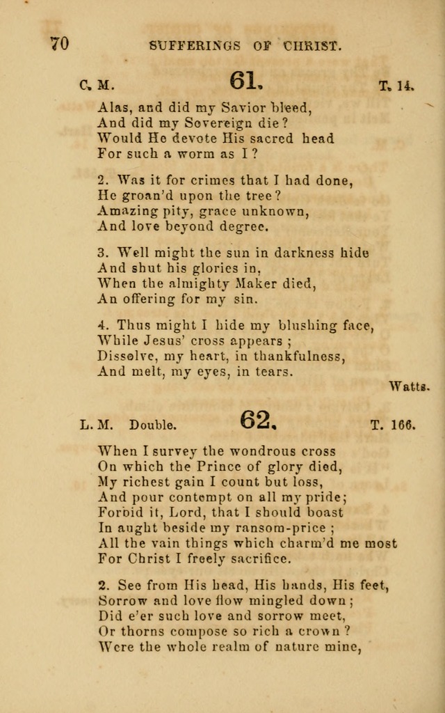 Hymns and Offices of Worship: for use in schools: with an appendix of tunes page 70