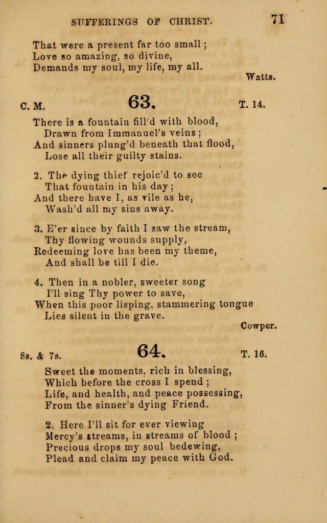 Hymns and Offices of Worship: for use in schools: with an appendix of tunes page 71