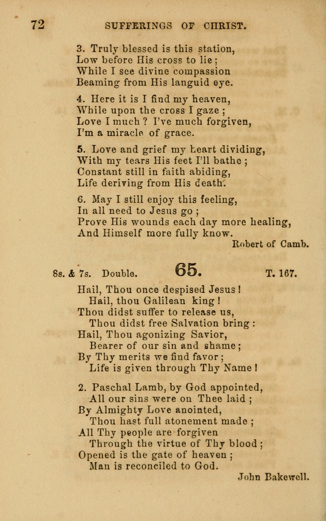 Hymns and Offices of Worship: for use in schools: with an appendix of tunes page 72