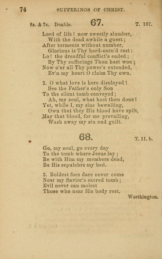 Hymns and Offices of Worship: for use in schools: with an appendix of tunes page 74