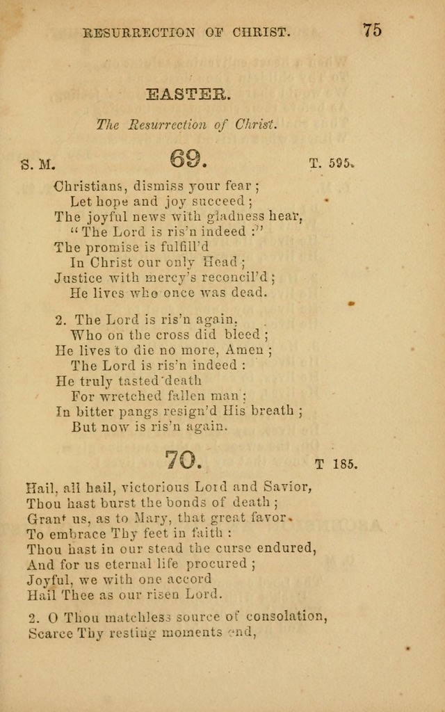 Hymns and Offices of Worship: for use in schools: with an appendix of tunes page 75