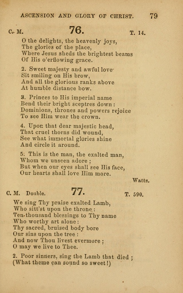 Hymns and Offices of Worship: for use in schools: with an appendix of tunes page 79