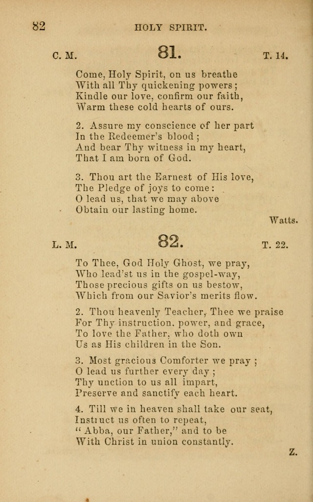 Hymns and Offices of Worship: for use in schools: with an appendix of tunes page 82