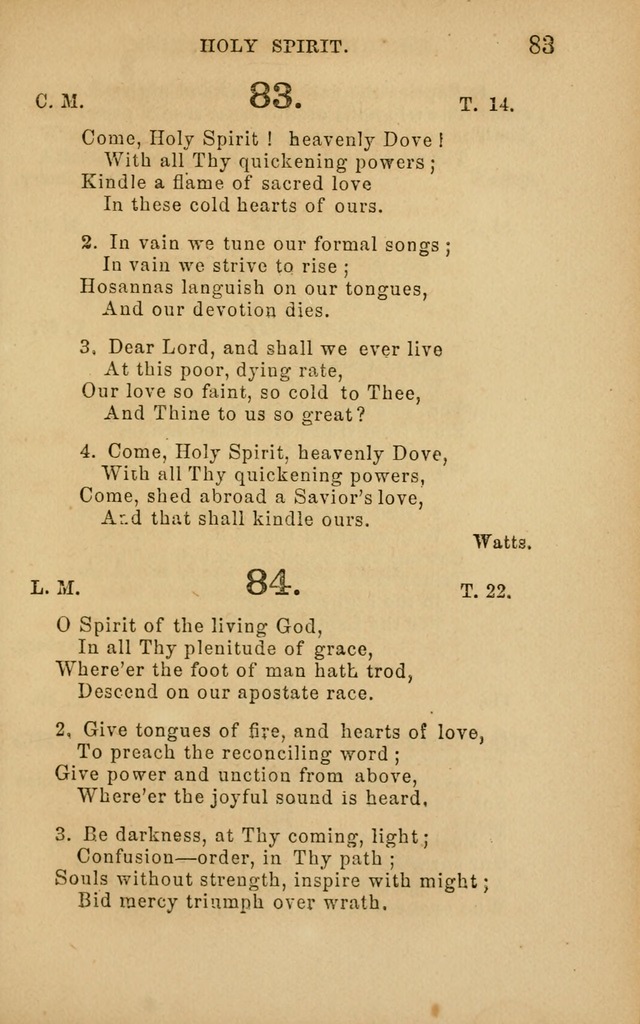 Hymns and Offices of Worship: for use in schools: with an appendix of tunes page 83