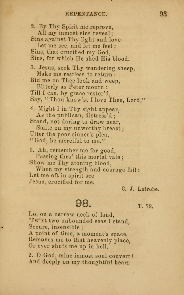 Hymns and Offices of Worship: for use in schools: with an appendix of tunes page 93