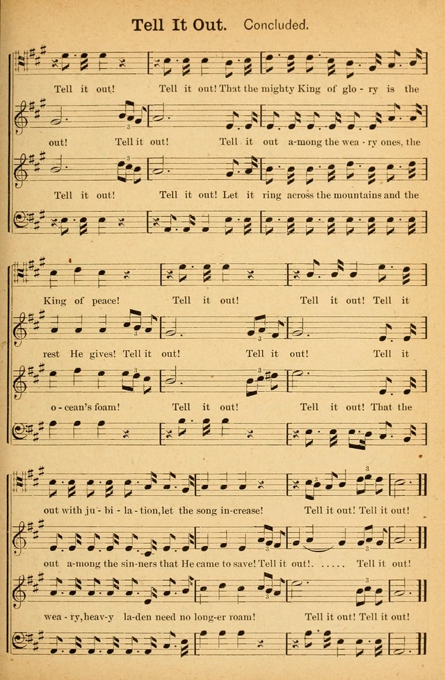 Honey Out of the Rock: a compilation of sacred songs and hymns for use in gospel meetings and other religious services page 114