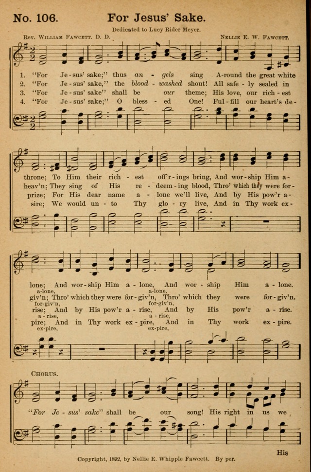 Honey Out of the Rock: a compilation of sacred songs and hymns for use in gospel meetings and other religious services page 115