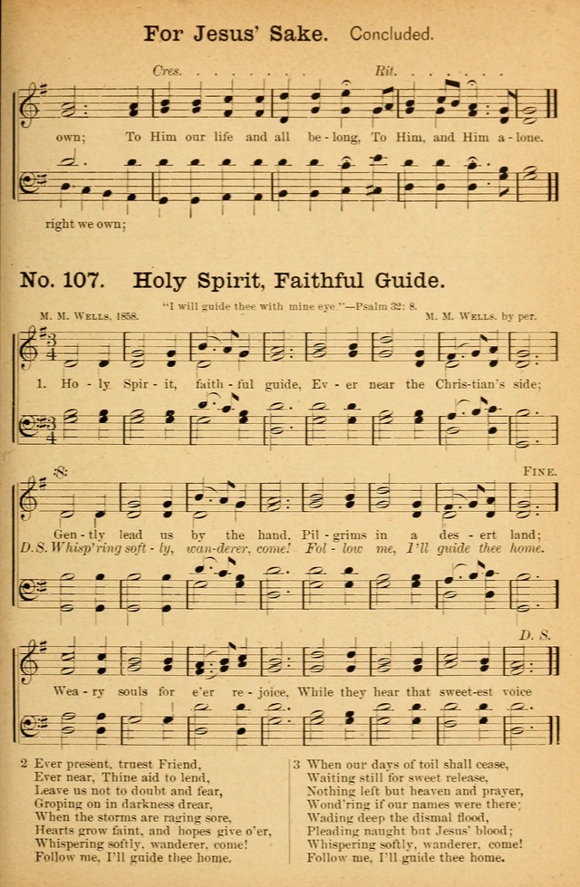 Honey Out of the Rock: a compilation of sacred songs and hymns for use in gospel meetings and other religious services page 116