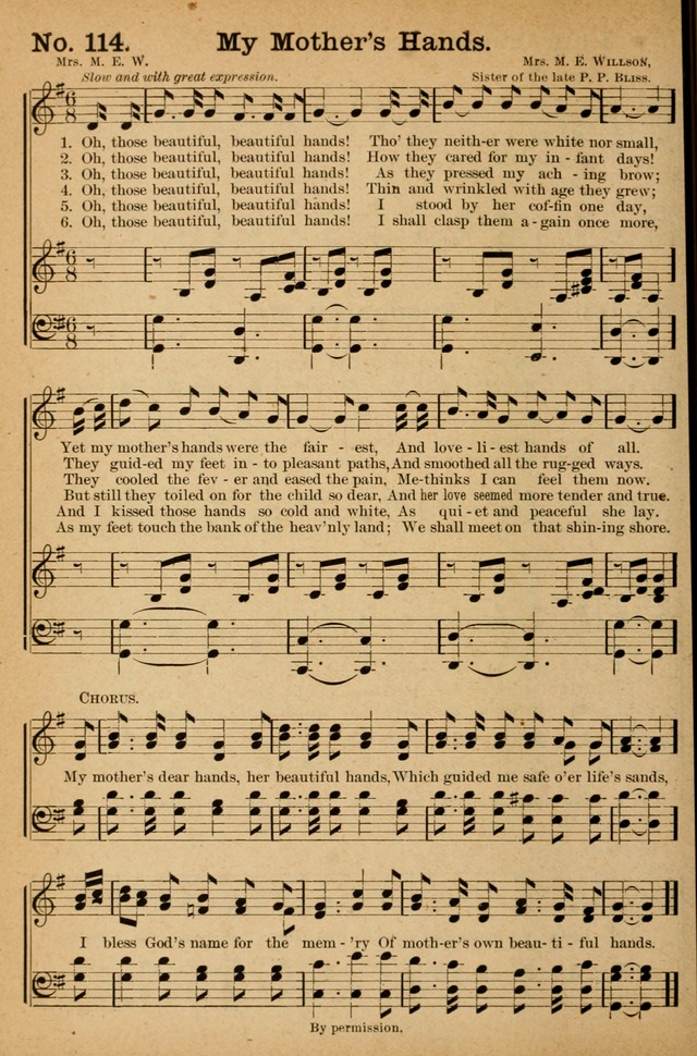 Honey Out of the Rock: a compilation of sacred songs and hymns for use in gospel meetings and other religious services page 123