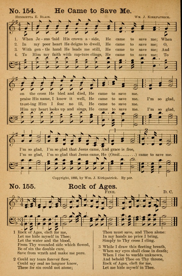 Honey Out of the Rock: a compilation of sacred songs and hymns for use in gospel meetings and other religious services page 163