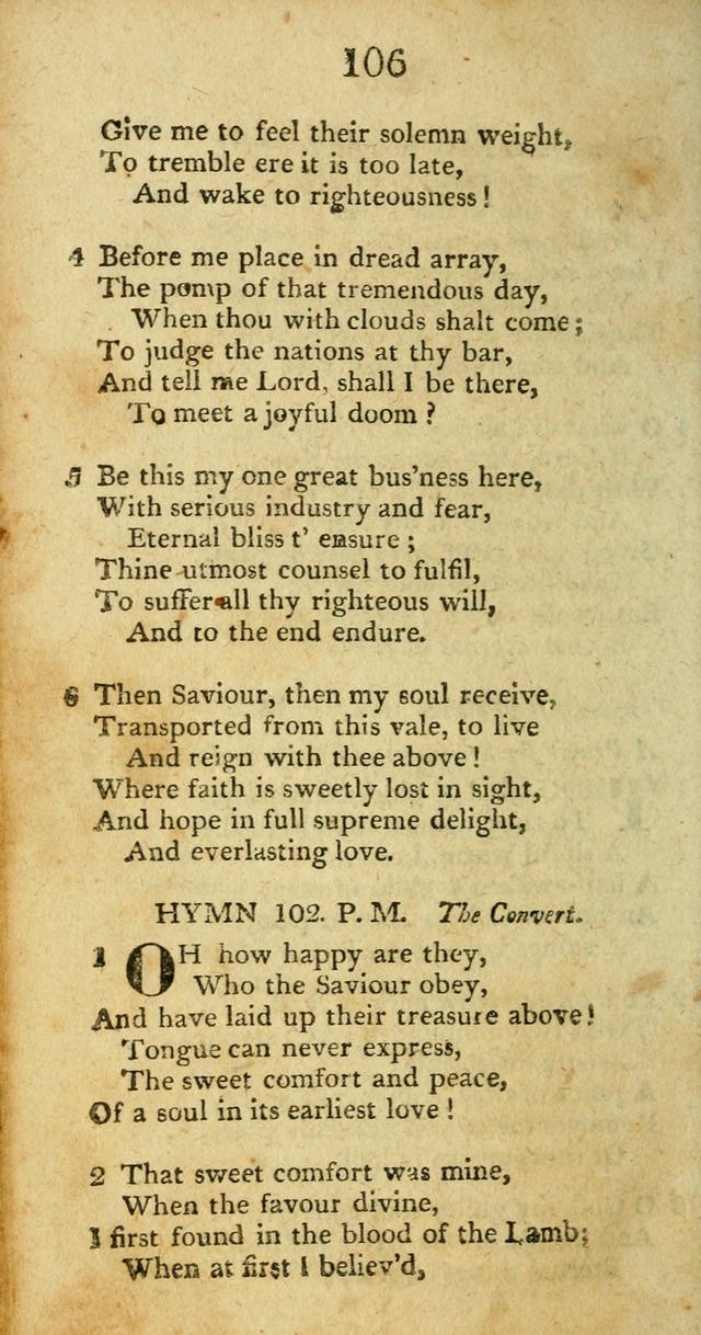 Hymns, Original and  Selected, for the Use of Christians. (5th ed. corr.) page 108