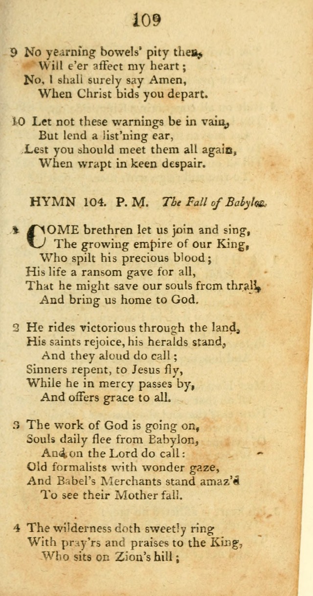 Hymns, Original and  Selected, for the Use of Christians. (5th ed. corr.) page 111