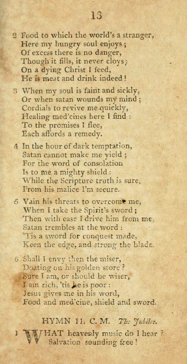 Hymns, Original and  Selected, for the Use of Christians. (5th ed. corr.) page 13