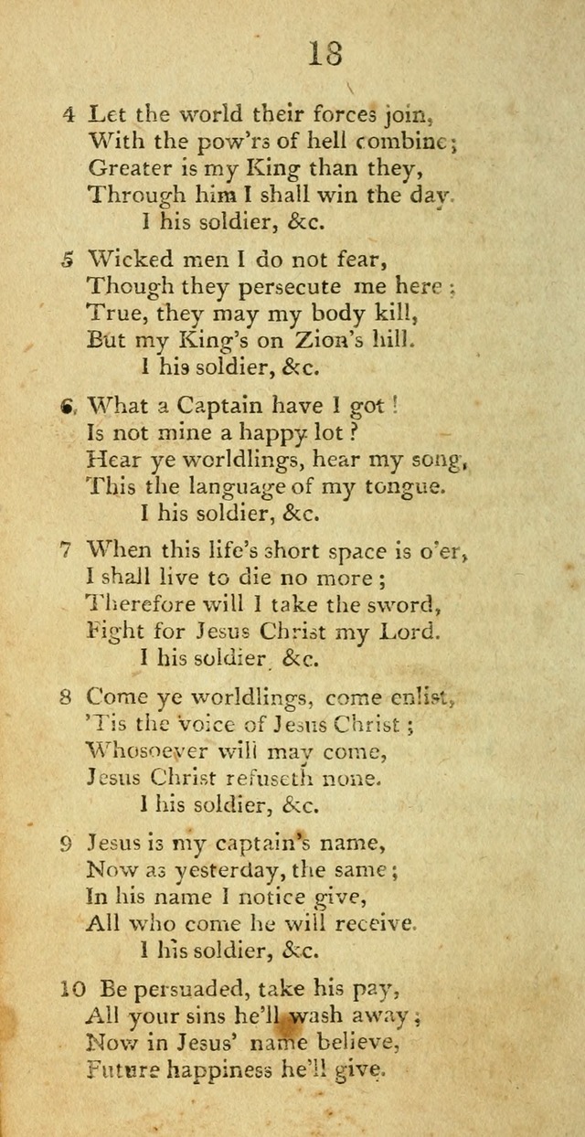 Hymns, Original and  Selected, for the Use of Christians. (5th ed. corr.) page 18