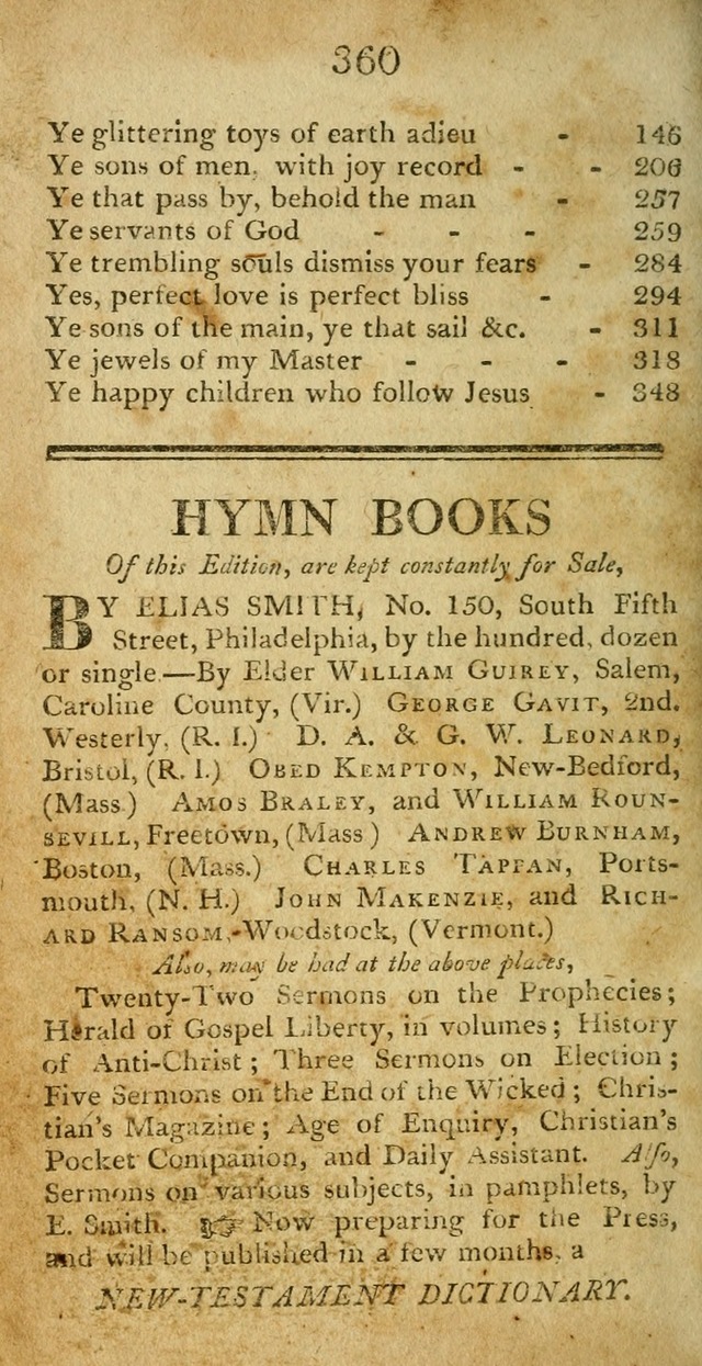 Hymns, Original and  Selected, for the Use of Christians. (5th ed. corr.) page 376