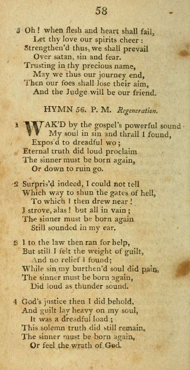 Hymns, Original and  Selected, for the Use of Christians. (5th ed. corr.) page 58