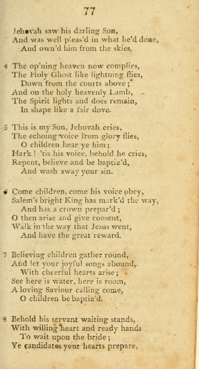 Hymns, Original and  Selected, for the Use of Christians. (5th ed. corr.) page 77