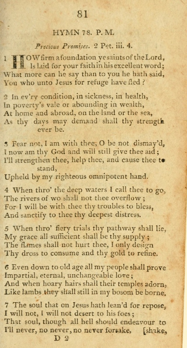 Hymns, Original and  Selected, for the Use of Christians. (5th ed. corr.) page 81