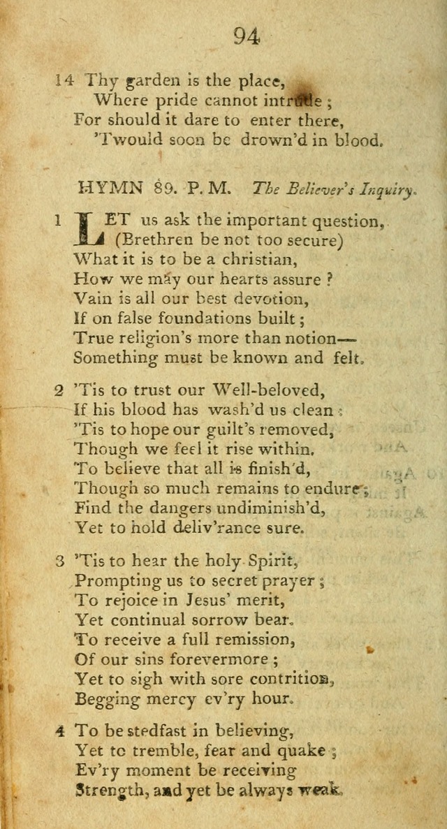 Hymns, Original and  Selected, for the Use of Christians. (5th ed. corr.) page 96