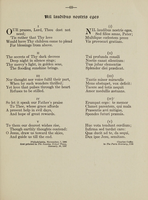 Hymns: original and translated page 59