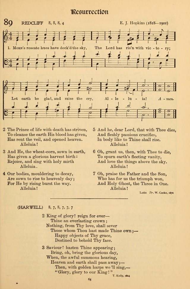 Hymns of Worship and Service (Chapel Ed., 4th ed.) page 67