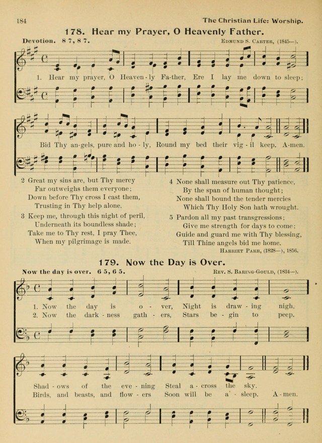 Hymnal and Order of Service: for churches and Sunday-schools page 184