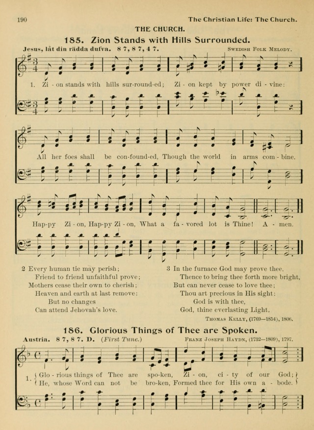 Hymnal and Order of Service: for churches and Sunday-schools page 190