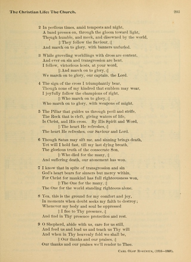 Hymnal and Order of Service: for churches and Sunday-schools page 203