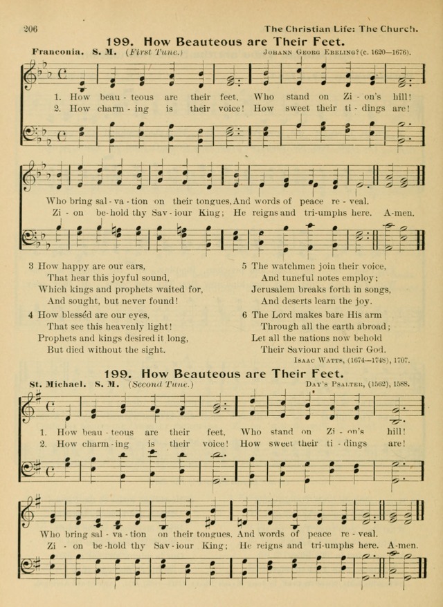 Hymnal and Order of Service: for churches and Sunday-schools page 206