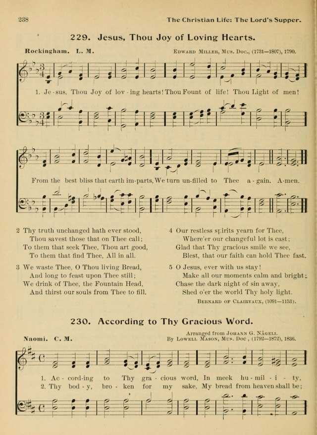 Hymnal and Order of Service: for churches and Sunday-schools page 238