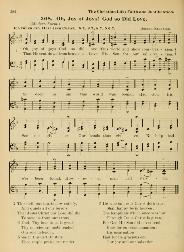 Hymnal and Order of Service: for churches and Sunday-schools page 282