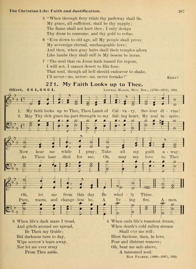 Hymnal and Order of Service: for churches and Sunday-schools page 287