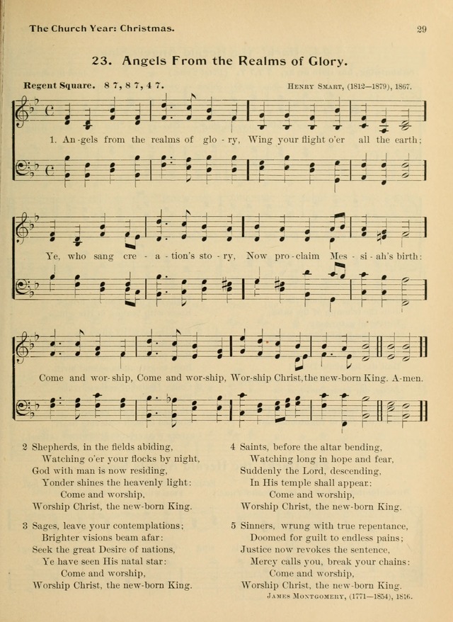 Hymnal and Order of Service: for churches and Sunday-schools page 29