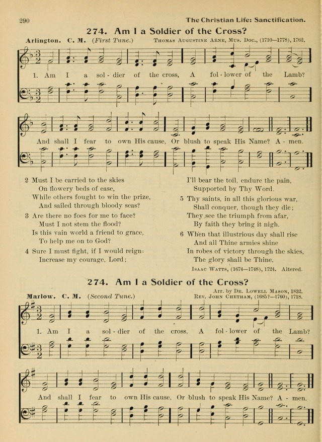 Hymnal and Order of Service: for churches and Sunday-schools page 290