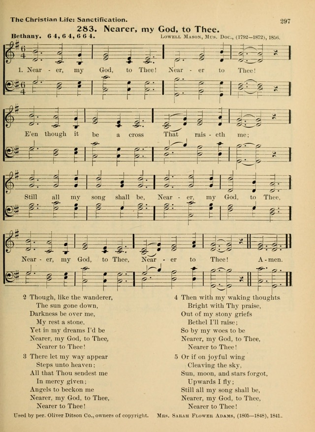 Hymnal and Order of Service: for churches and Sunday-schools page 297