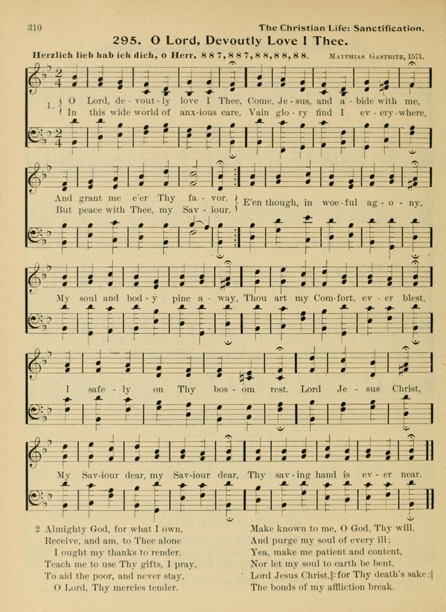 Hymnal and Order of Service: for churches and Sunday-schools page 310