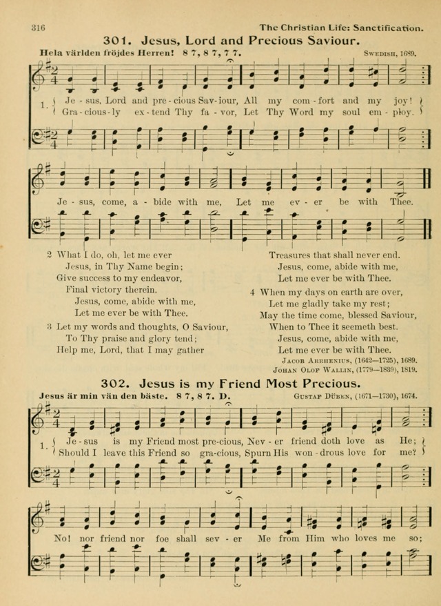 Hymnal and Order of Service: for churches and Sunday-schools page 316