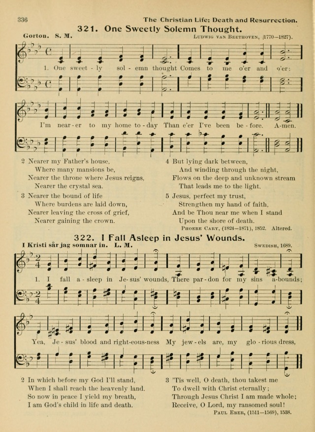 Hymnal and Order of Service: for churches and Sunday-schools page 336