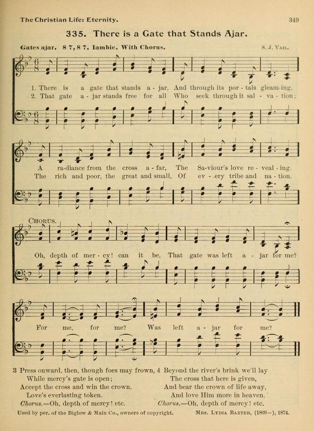 Hymnal and Order of Service: for churches and Sunday-schools page 349