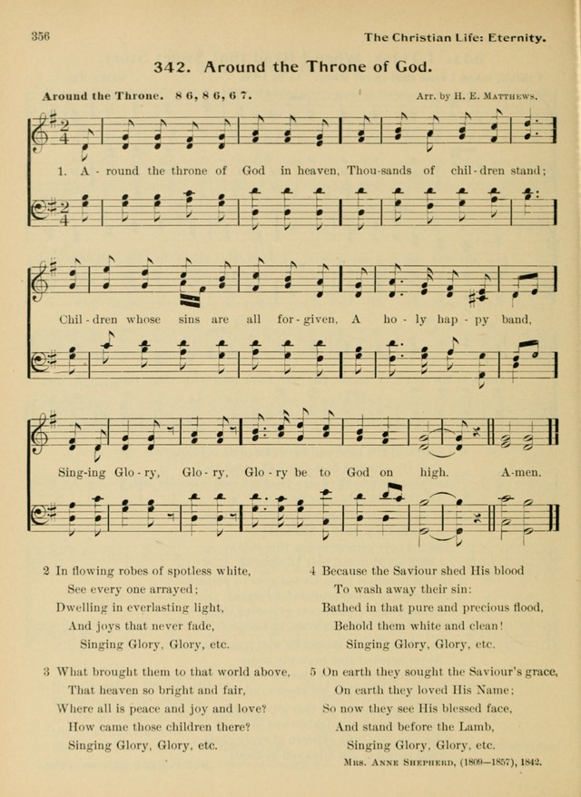 Hymnal and Order of Service: for churches and Sunday-schools page 356