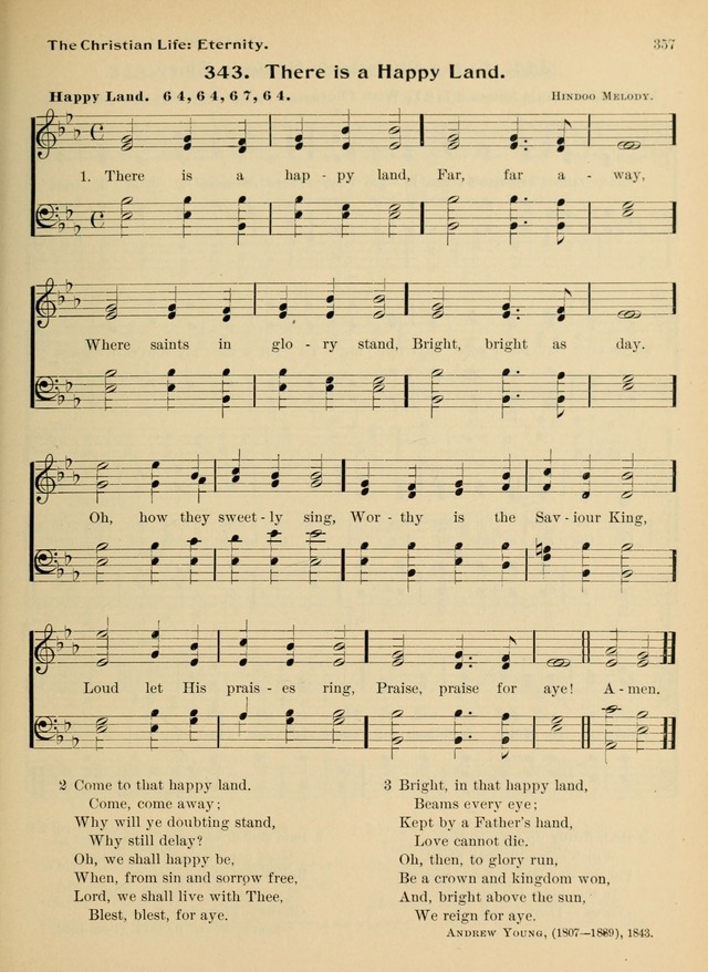 Hymnal and Order of Service: for churches and Sunday-schools page 357