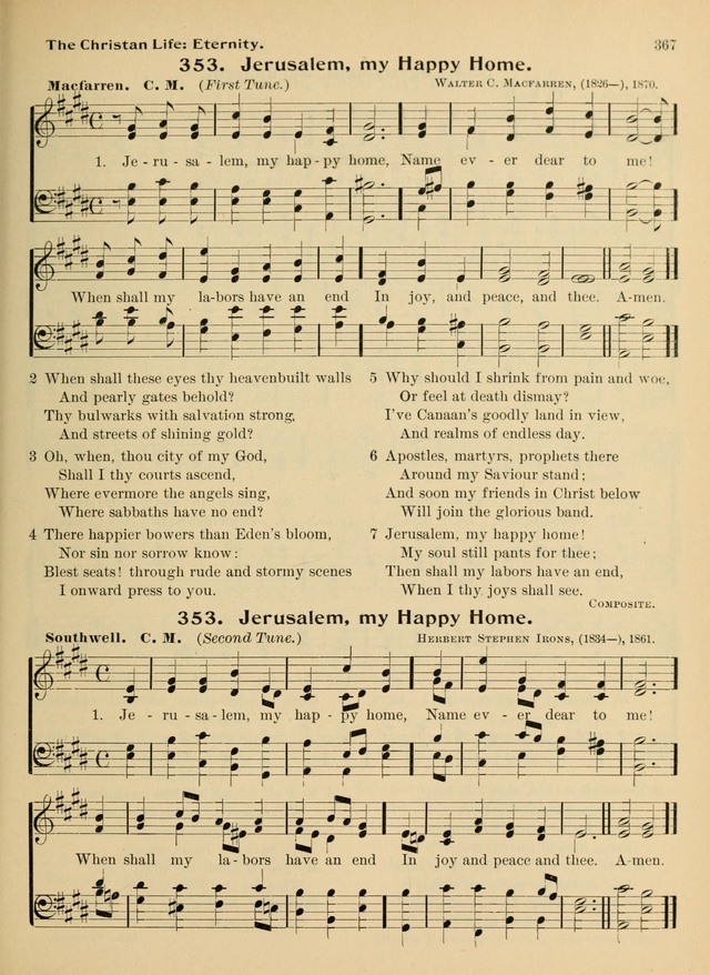 Hymnal and Order of Service: for churches and Sunday-schools page 367