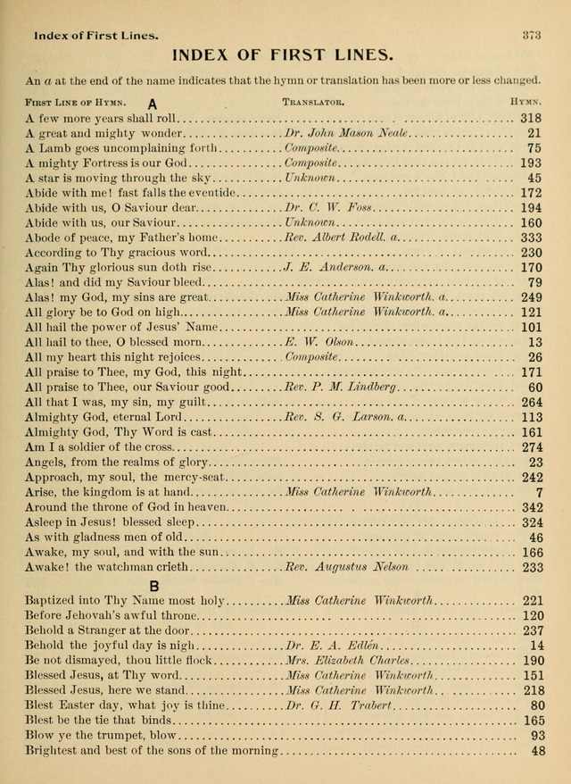 Hymnal and Order of Service: for churches and Sunday-schools page 373