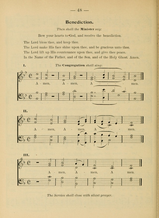 Hymnal and Order of Service: for churches and Sunday-schools page liv