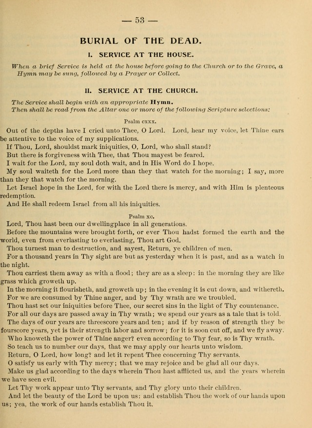 Hymnal and Order of Service: for churches and Sunday-schools page lix