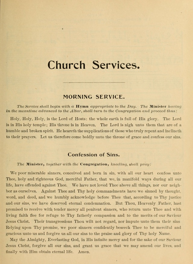 Hymnal and Order of Service: for churches and Sunday-schools page xiii