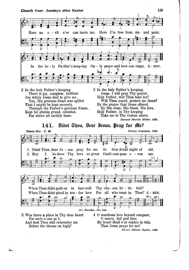 The Hymnal and Order of Service page 119