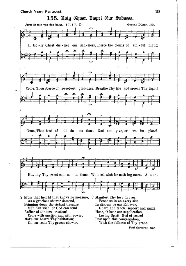 The Hymnal and Order of Service page 133